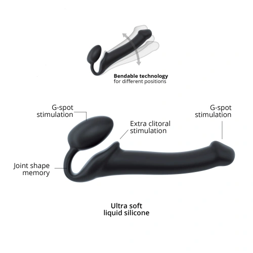 Безремневой страпон Strap-On-Me L, 19 см